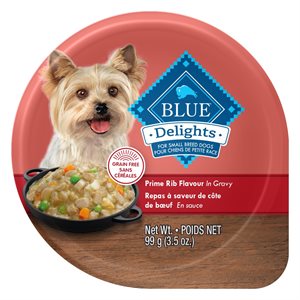 Blue Buffalo Delights Adult Dog Prime Rib in Gravy Flavor 12 / 3.5oz