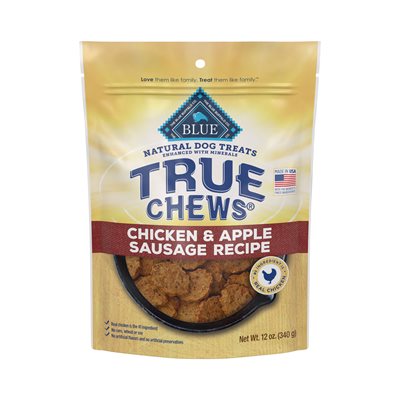Blue Buffalo « True Chews » Recette de Poulet et Compote de Pommes pour Chiens 12oz
