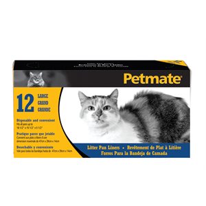 Petmate Liners Litter Pan 12ct Large