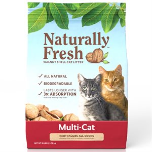 Eco-Shell Naturally Fresh Litière Agglomérante pour Plusiers Chats 26LB