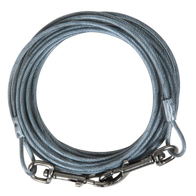 Aspen Pet Câble d'Attache pour Chiens jusqu'à 50lbs - 10 pieds