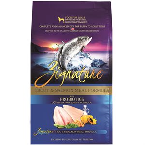 Zignature Limited Ingredient Grain Free Trout & Salmon Meal Dog Food 4 LB
