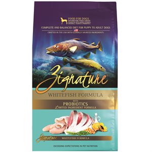 Zignature Limited Ingredient Grain Free Whitefish Dog Food 12.5 LB