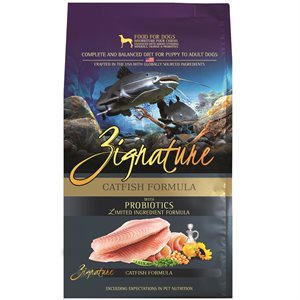Zignature Limited Ingredient Grain Free Catfish Dog Food 4 LB