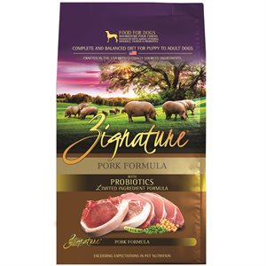 Zignature Limited Ingredient Grain Free Pork Dog Food 4 LB