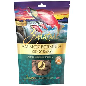 Zignature Ziggy Bars Salmon Formula Biscuit Treats for Dogs 12oz 
