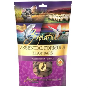 Zignature Ziggy Bars Zssential Formula Biscuit Treats for Dogs 12oz 