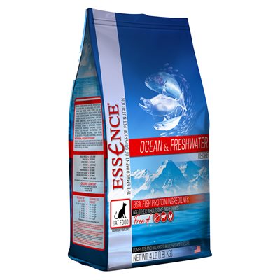 Essence High Protein Grain Free Ocean & Freshwater Recipe for Cats 4LB
