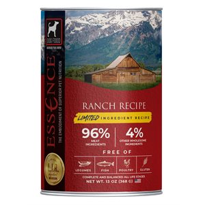 Essence Recette d'Ingrédients Limités Ranch pour Chiens 12 / 13 OZ