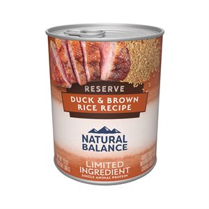 Natural Balance Dog LID Reserve Duck & Brown Rice Recipe 12 / 13oz