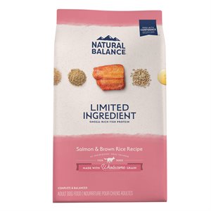 Natural Balance Salmon & Brown Rice Formula Dry Dog Food 24LB