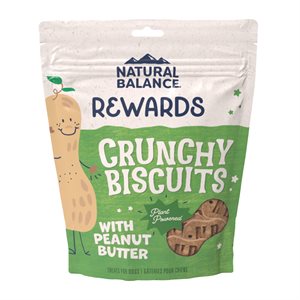 Natural Balance « Rewards » Biscuits Croquants pour Chiens Beurre d'Arachides 14oz