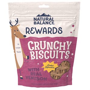Natural Balance Rewards Crunchy Biscuits Venison Dog Treat 28oz