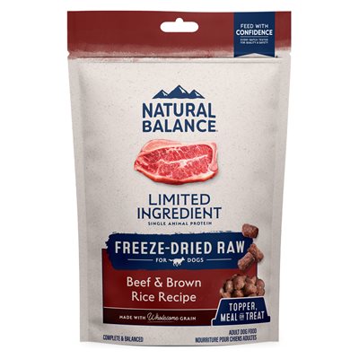 Natural Balance LID Freeze Dried Beef & Brown Rice Treats 13oz