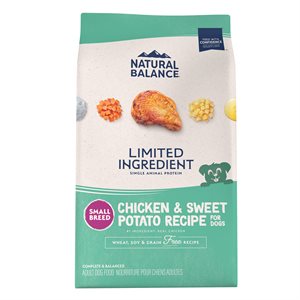 Natural Balance LID Adult Grain Free Chicken & Sweet Potato Small Bites 4 LB