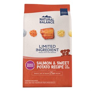 Natural Balance LID Adult Grain Free Salmon & Sweet Potato Small Bites 4 LB