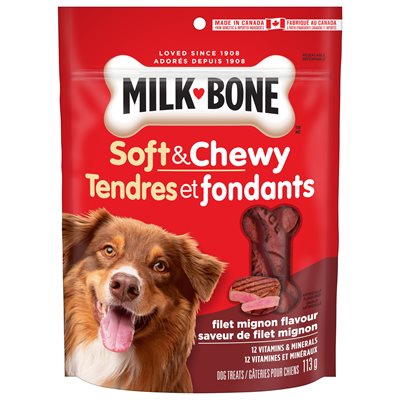 Smuckers Milk Bone Soft & Chewy Filet Mignon Flavor Treats 12 / 113g