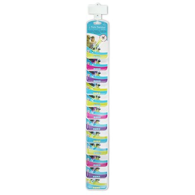 Tick Twister Assorted Colors ClipStrip 12 Count