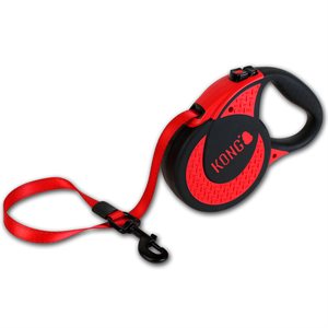 KONG Retractable Tape Leash Ultimate Extra Large Red 5m up to 70KG