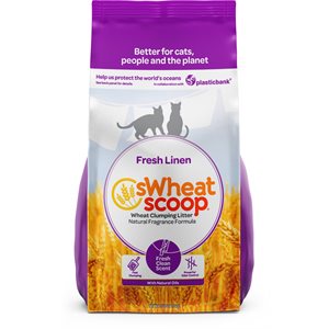 sWheat Scoop Multi-Cat Fresh Linen Scent Wheat-Based Cat Litter 25LB