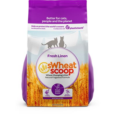 sWheat Scoop Multi-Cat Fresh Linen Scent Wheat-Based Cat Litter 36LB