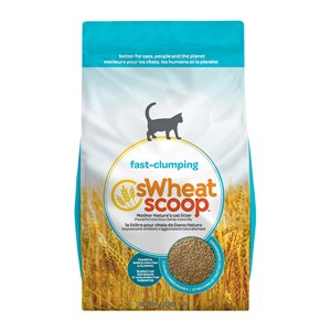 sWheat Scoop Fast Clumping Wheat-Based Cat Litter Bilingual Bag 25LB