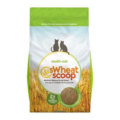 sWheat Scoop Multi-Cat Clumping Wheat-Based Cat Litter 25LB