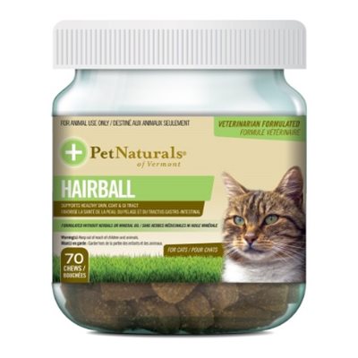 FoodScience Pet Naturals Hairball Chews for Cats 70 Count