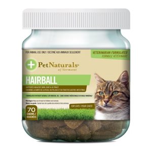 FoodScience Pet Naturals Hairball Chews for Cats 70 Count