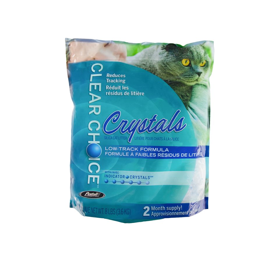 Pestell Clear Choice Crystal Silica Cat Litter 4 / 8LB Bags
