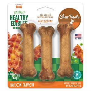Nylabone Healthy Edibles Bacon Triple Pack Regular