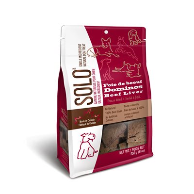 SOLO Freeze Dried Beef Liver Dominos 256g