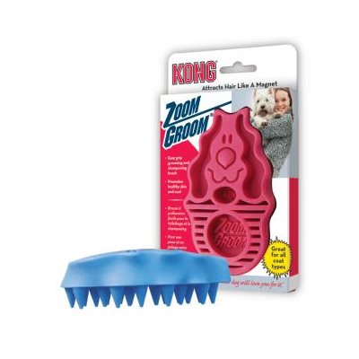 KONG Brosse pour Toutes Pelages « ZoomGroom » Framboises